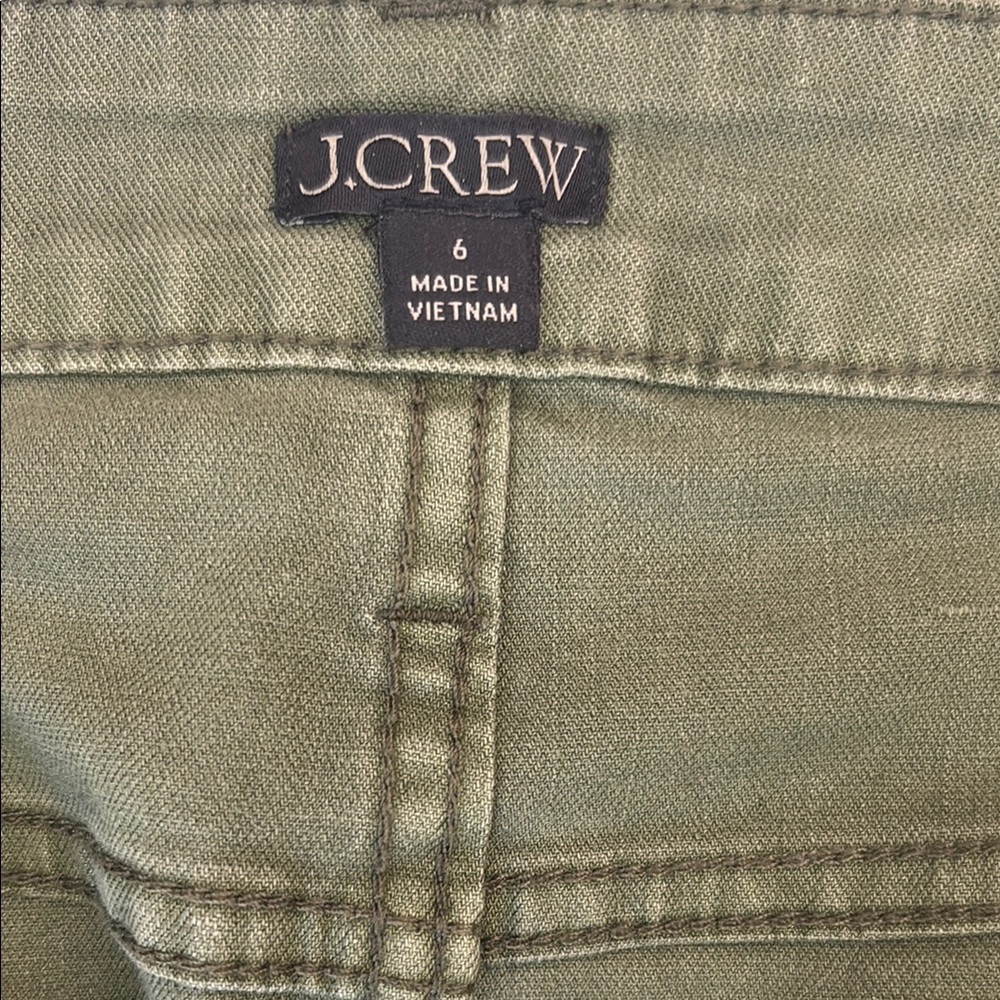 J. Crew Green Utility Mini Skirt Size 6 - Picture 12 of 12